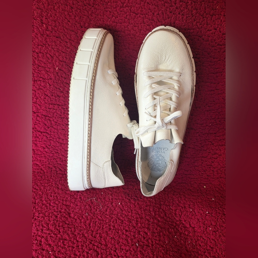 Vince Camuto Cream Platform Sneakers